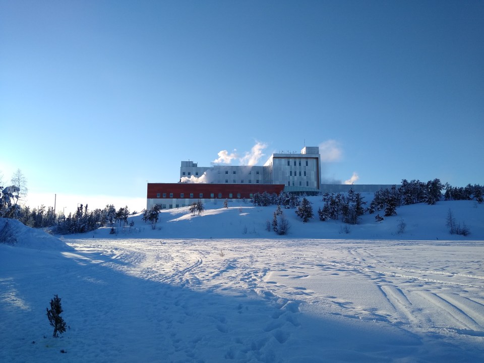 Stanton Territorial Hospital in a file photo. Chloe Williams/Cabin Radio 