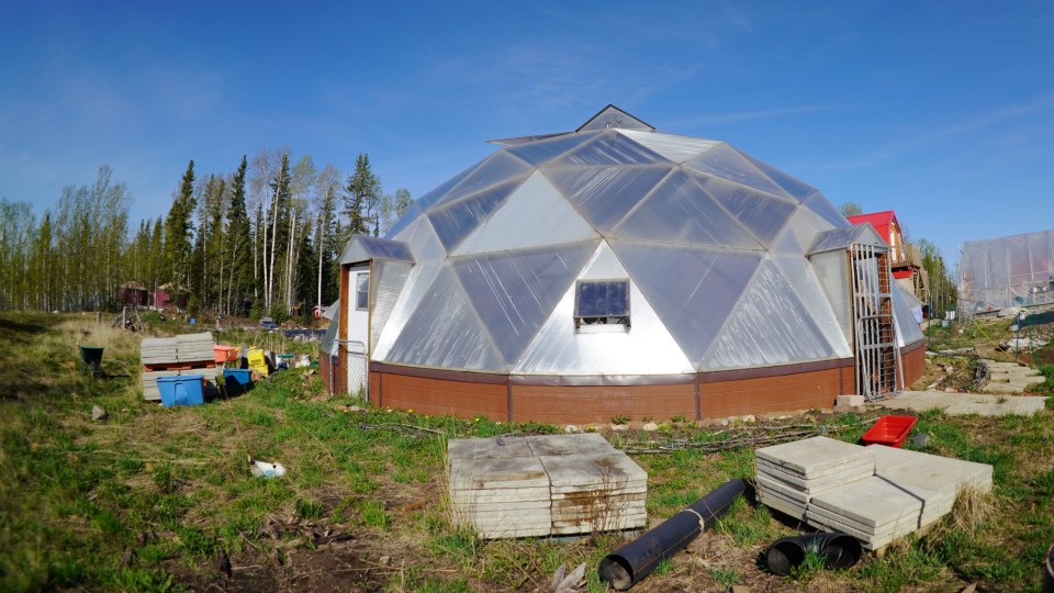 A building on the farm site
