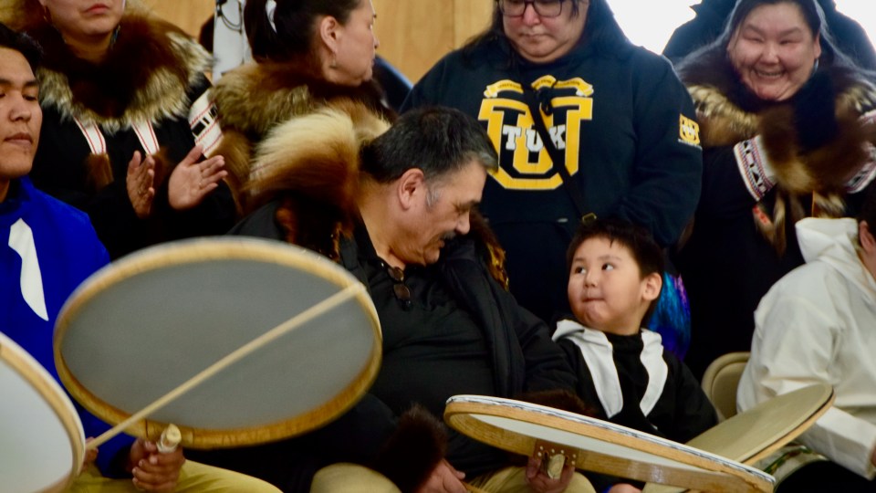 Drummers in Tuktoyaktuk