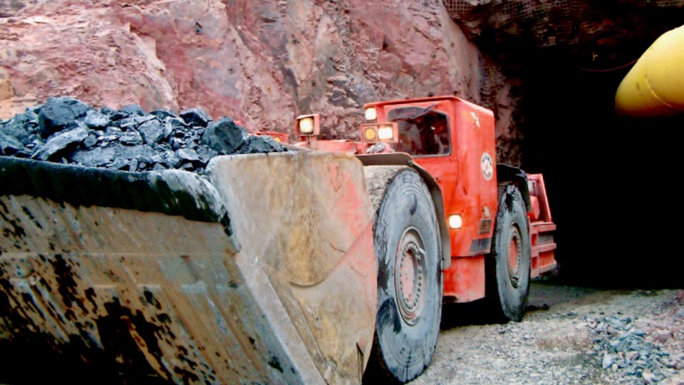 A file image of test mining at the Nico site