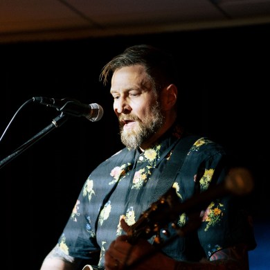 Benji Straker, performing as Hughes, at the 2023 Main Stage Showdown. Sarah Pruys/Cabin Radio