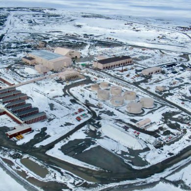 The Ekati diamond mine's main camp is seen in a 2020 NWT government inspection photo