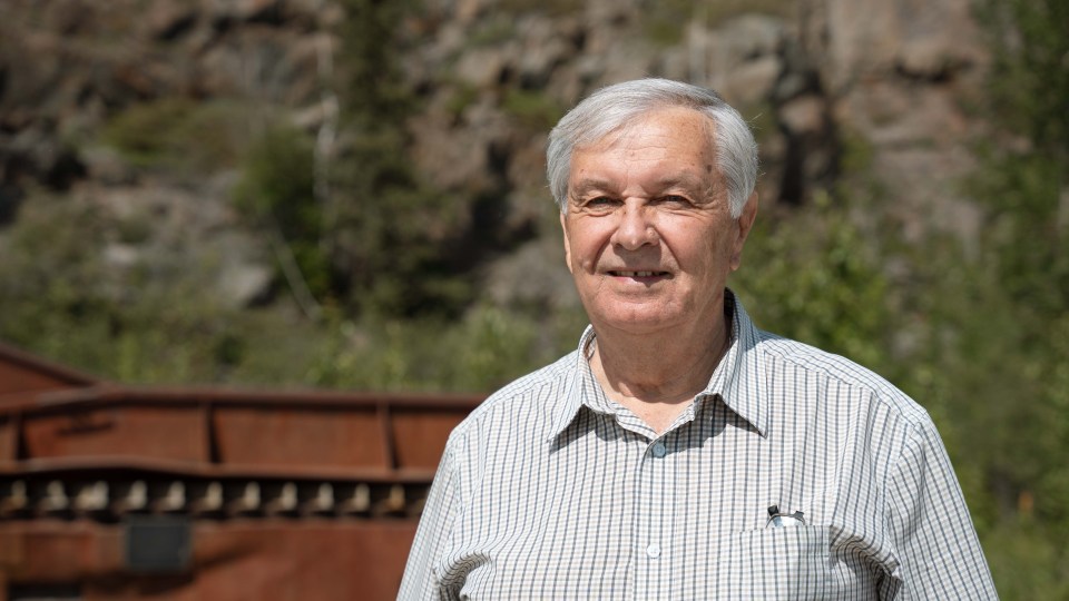 Helmut Epp, the Yellowknife Historical Society's president. Sarah Pruys/Cabin Radio