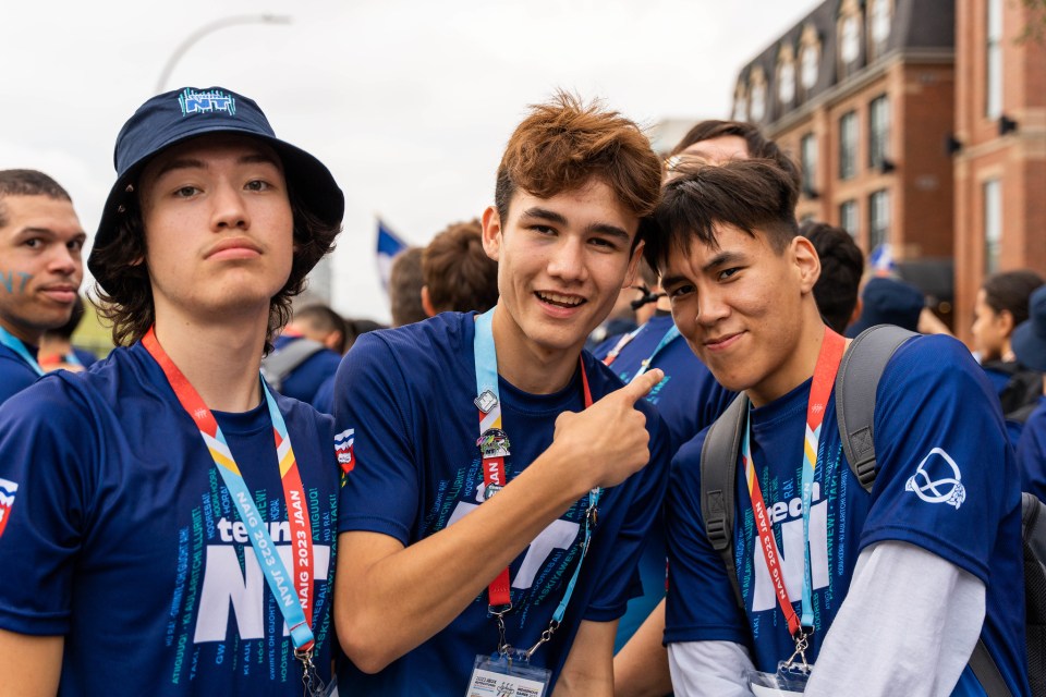 At the opening ceremony of NAIG 2023. Emmanuel Ramos/Team NT