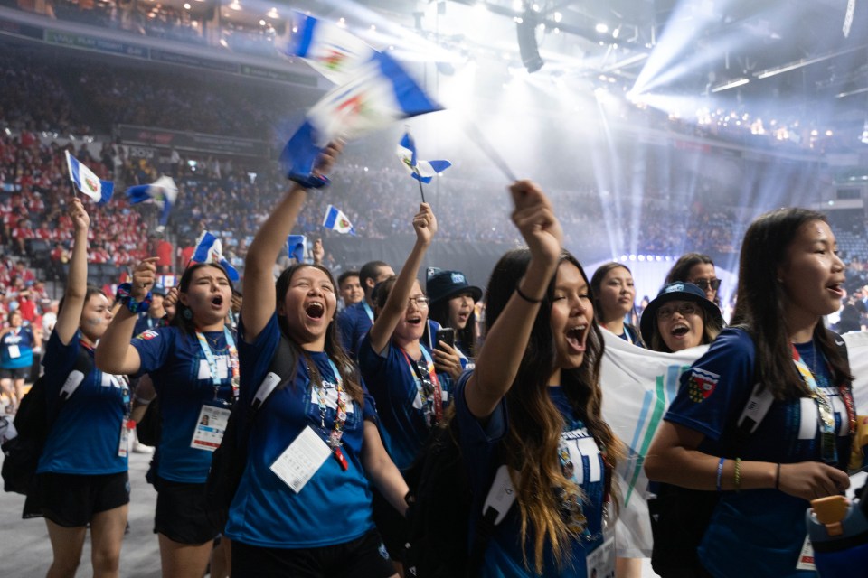 At the opening ceremony of NAIG 2023. Emmanuel Ramos/Team NT