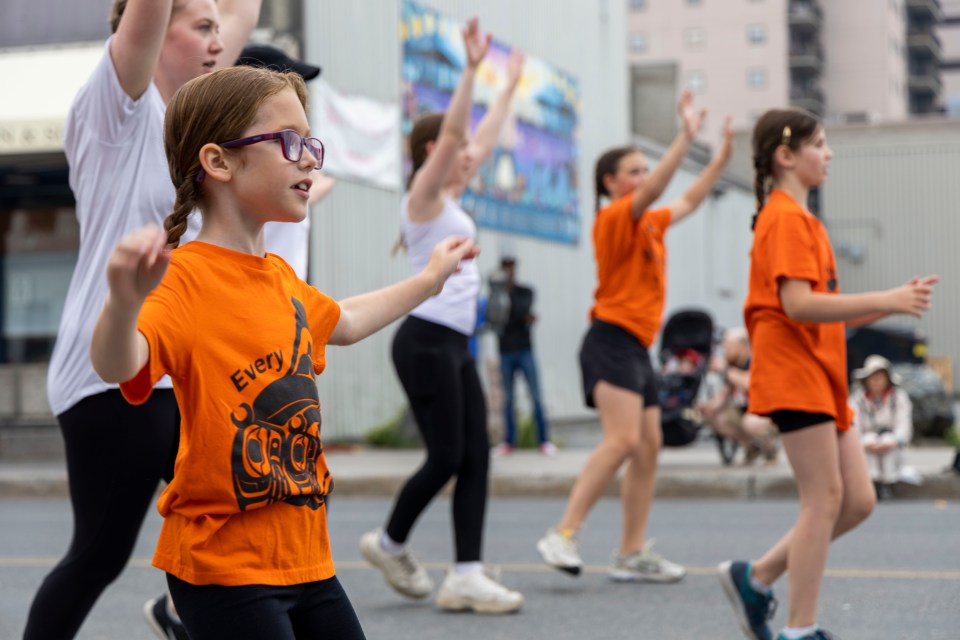 Younger members of the Bella Beats troupe.