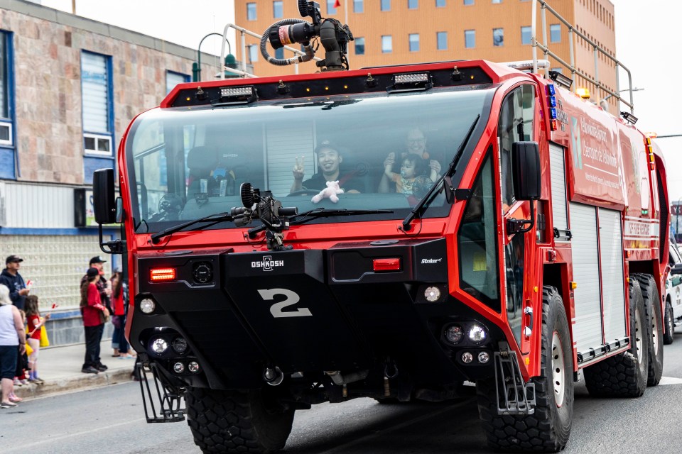 An airport fire truck.