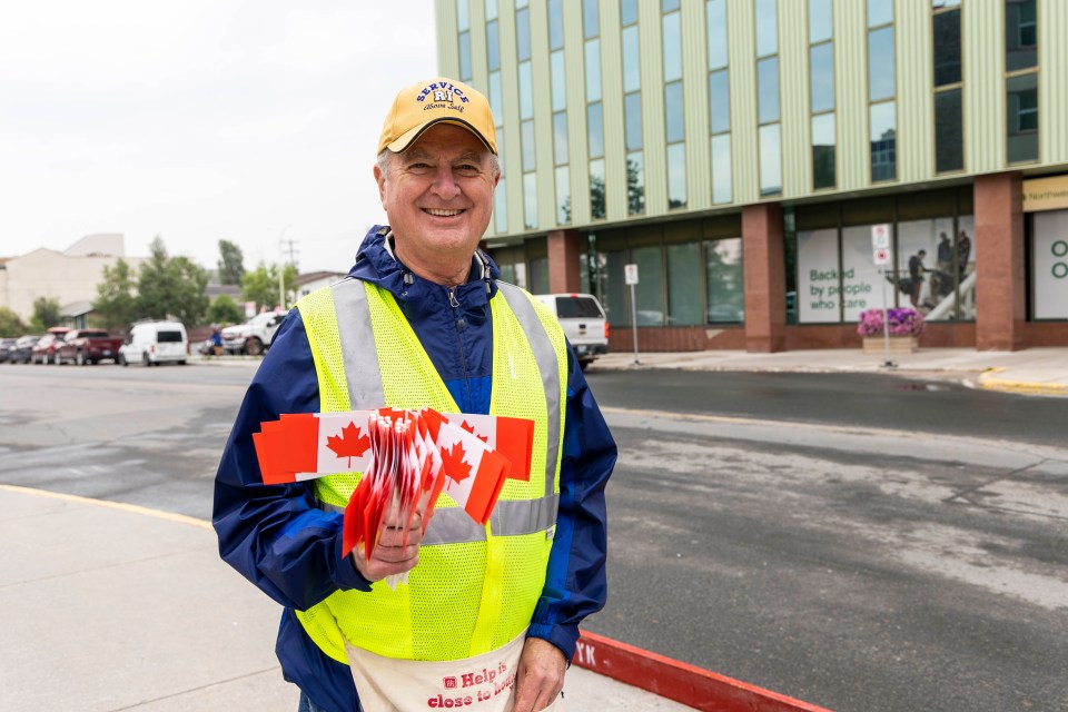 Rotary Club volunteer Charles Dent.