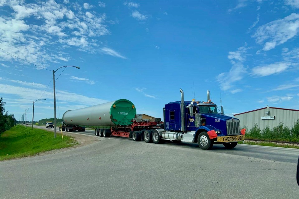A component of the turbine in Hay River in July 2021. Photo: NTPC