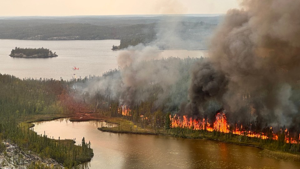 An ignition operation meant to slow down sections of the Ingraham Trail fire. NWT Fire/Facebook