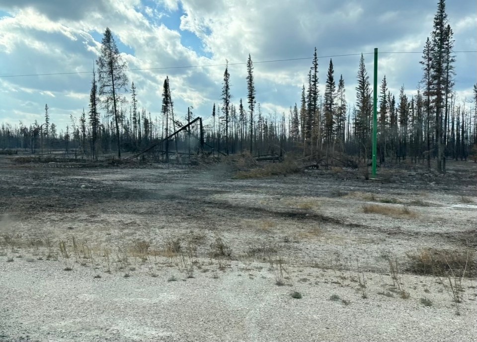 A photo taken by Natasha Jones as she fled the NWT.