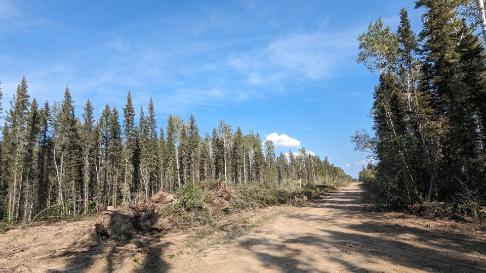 A fire break in Jean Marie River. Jean Marie River First Nation/Facebook