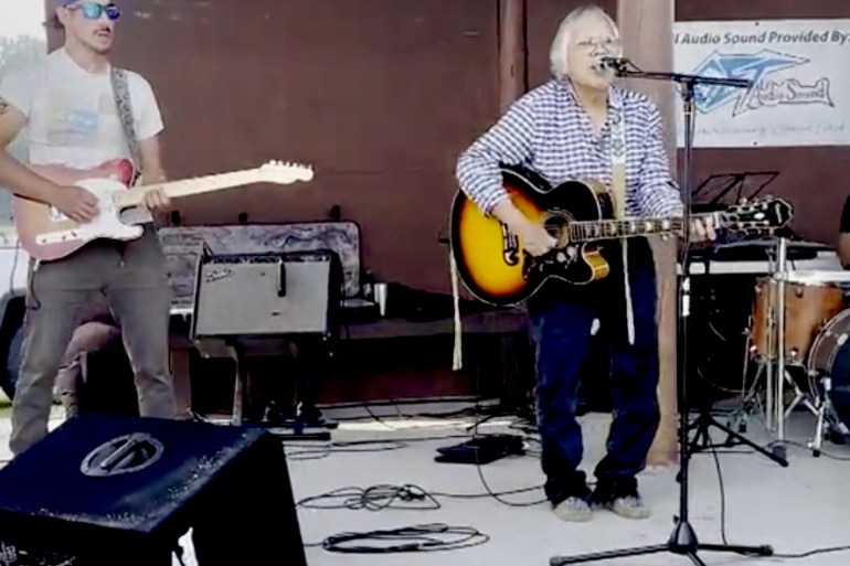 A performance at the Open Sky Festival in 2023. Megan Miskiman/Cabin Radio