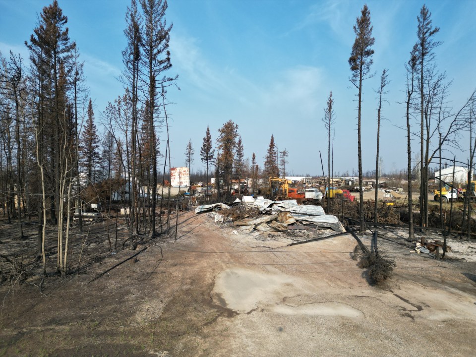 Cliff Kimble's trailer and addition after a fire in Enterprise destroyed his home and business. Photo: Cliff Kimble