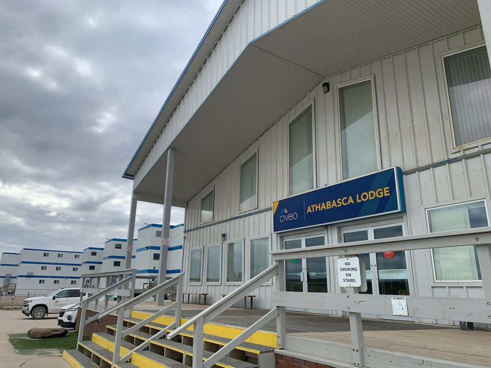 The oil sands lodge that formed a base for Yellowknife Women's Society evacuees in Fort McMurray. Photo: YKWS