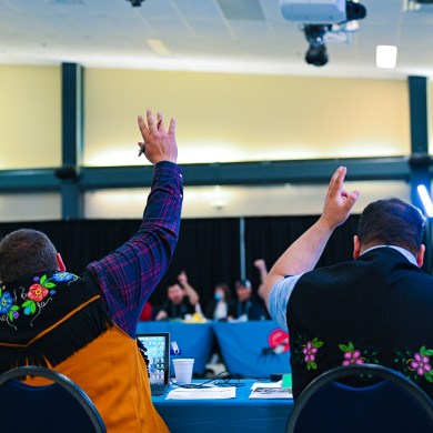 An image from the first day of the 2023 Gwich'in Annual Assembly. Photo: Gwich'in Tribal Council