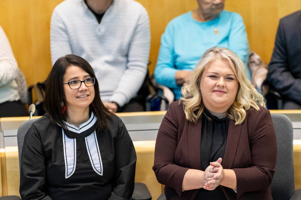From left: Lesa Semmler and Caitlin Cleveland. Ollie Williams/Cabin Radio