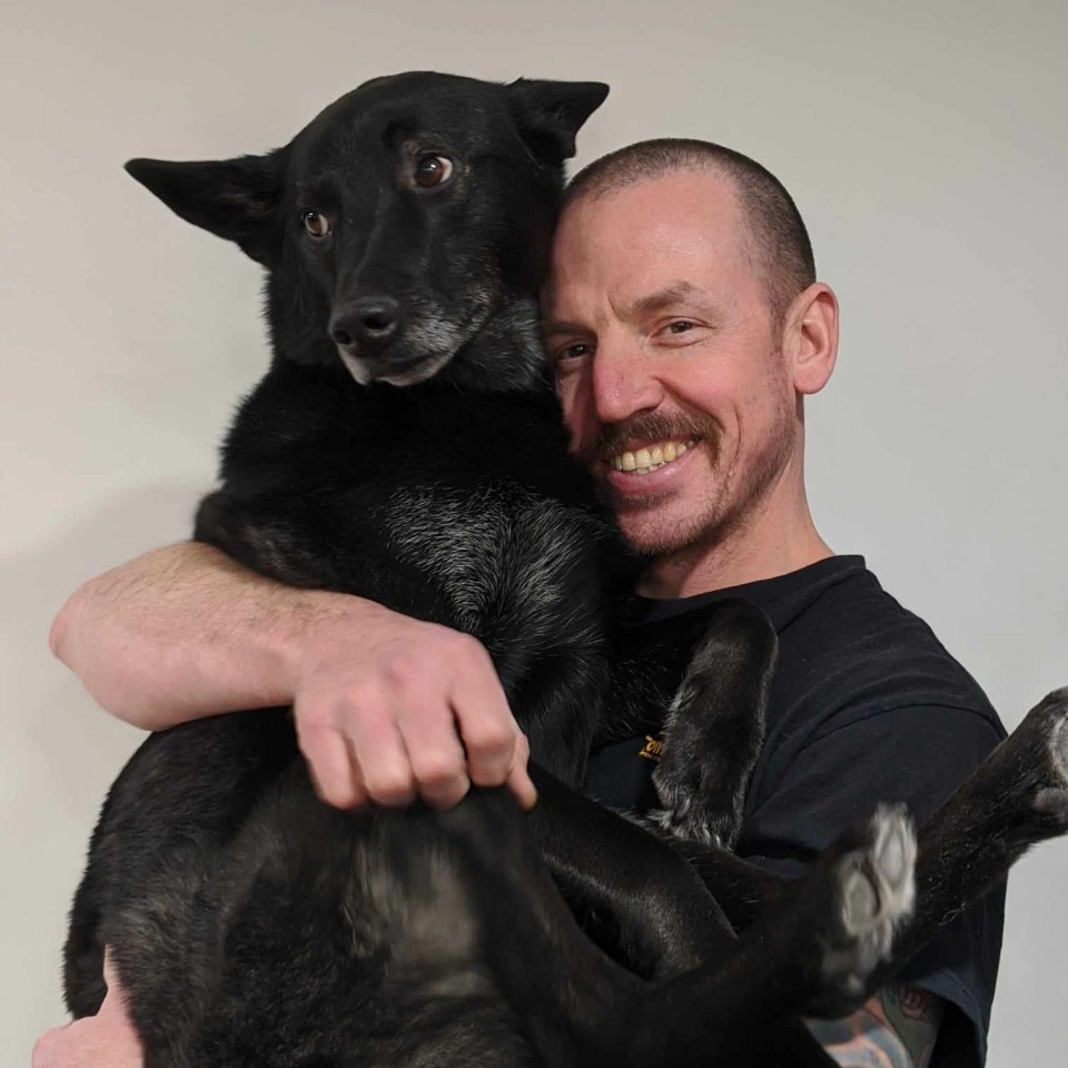 Greg Pratt with dog Buster. Photo: Submitted