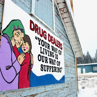 An RCMP image of a mural in Fort Providence.