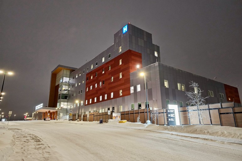 Stanton Territorial Hospital in December 2023. Ollie Williams/Cabin Radio