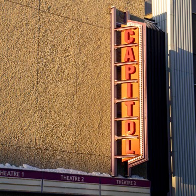 The Capitol Theatre in February 2024. Mayuko Burla/Cabin Radio