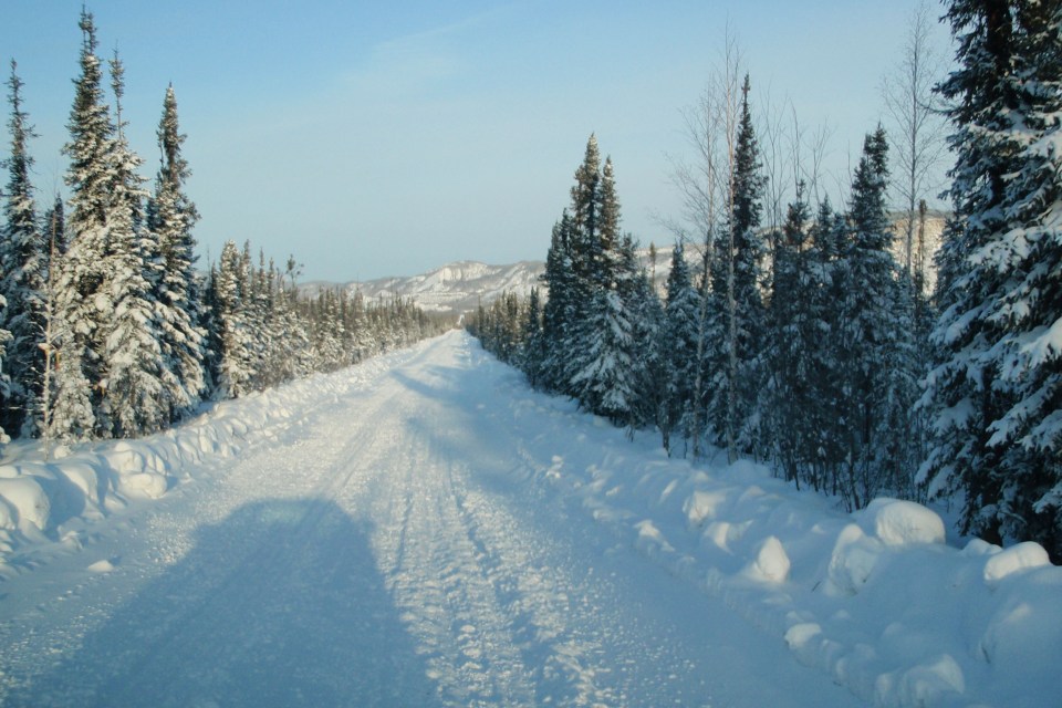 The Mackenzie Valley Winter Road in an undated image. Photo: GNWT