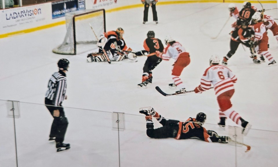 During a game. Photo: Submitted