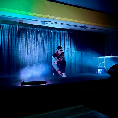 NorthSideBaby plays a show in Gamètì. Kaylee Nitsiza for Cabin Radio