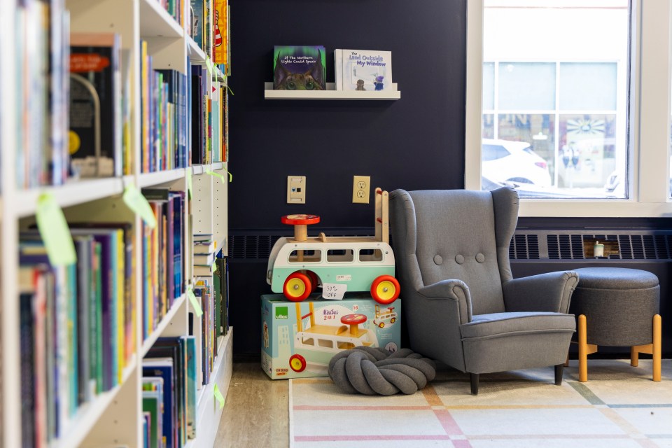 Furnishings in the children's area of the store. Ollie Williams/Cabin Radio