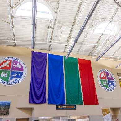 East Three School's foyer. Ollie Williams/Cabin Radio