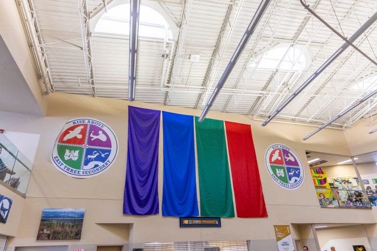 East Three School's foyer. Ollie Williams/Cabin Radio