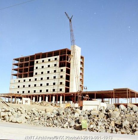 The Explorer Hotel under construction in September 1973. Photo: NWT Archives