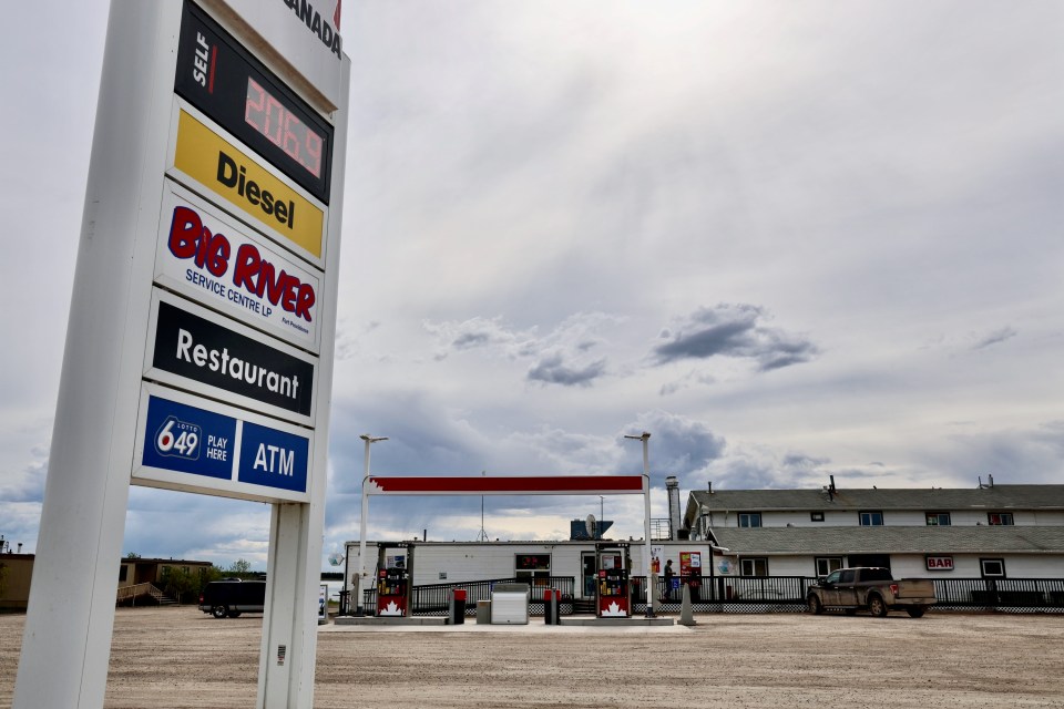 The Big River service centre in Fort Providence. Emily Blake/Cabin Radio