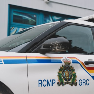 An RCMP vehicle in Hay River. Sarah Pruys/Cabin Radio