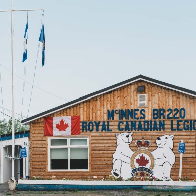 The Royal Canadian Legion in Inuvik. Sarah Pruys/Cabin Radio