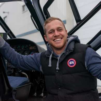 Tom Frith is seen in a photo published by Great Slave Helicopters.