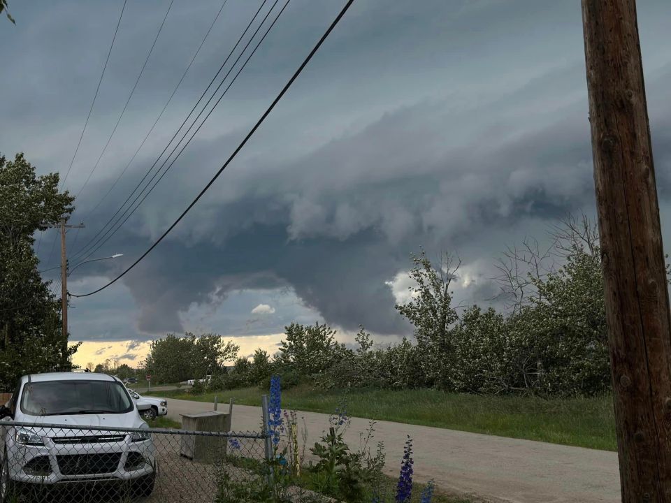 Clouds over Fort Simpson. Photo: Hilda Gerlock