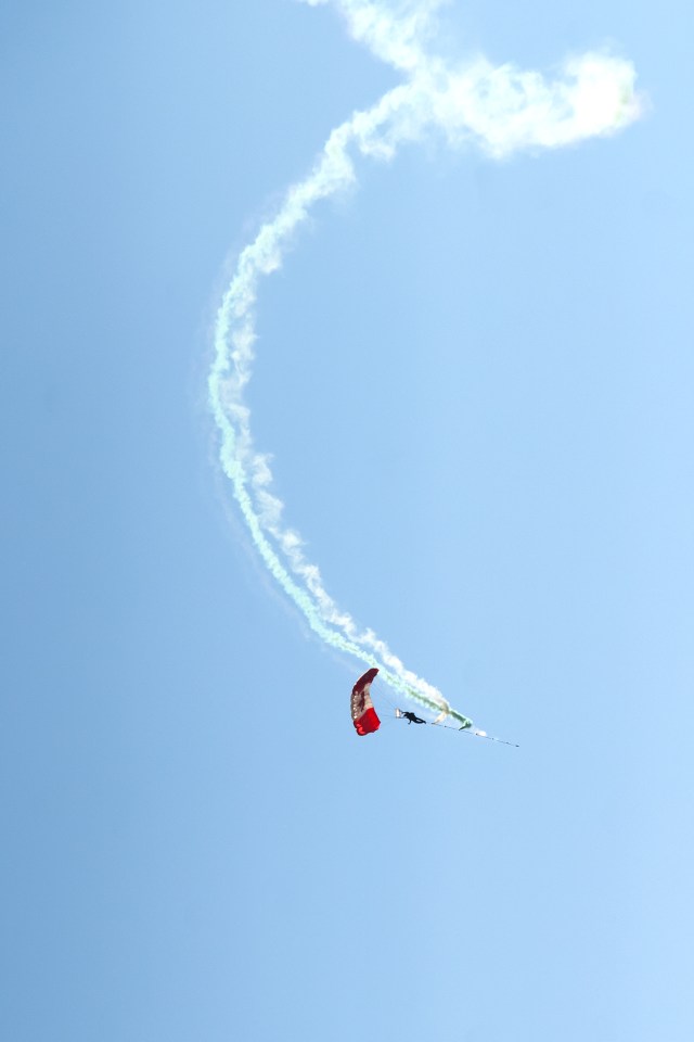 A member of the SkyHawks team in action. Photo: Kevin Klingbeil