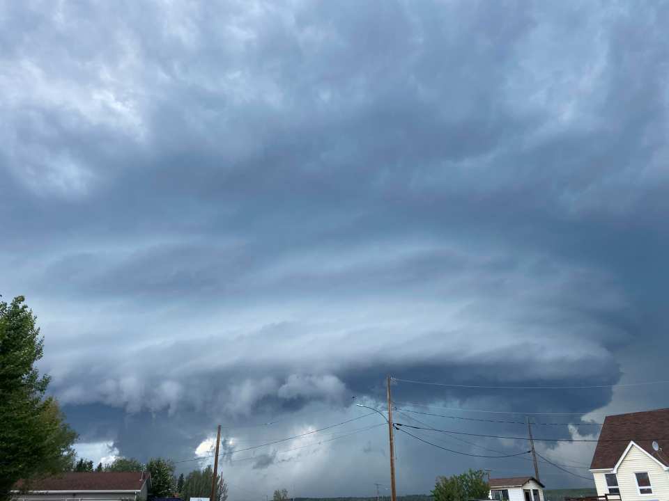 A storm over Fort Simpson. Photo: Dawn Isaiah