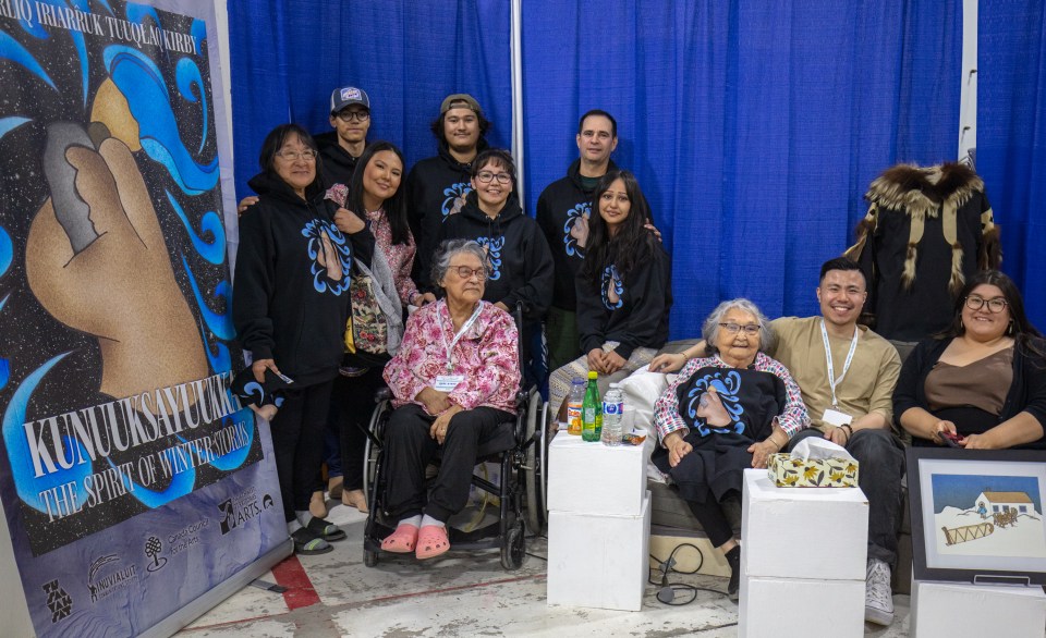 Elder Rose Kirby with family and ICS staff at a pre-launch event for the book. Photo: ICS