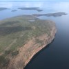 Islands on the East Arm of Great Slave Lake as seen from the air. Emily Blake/Cabin Radio