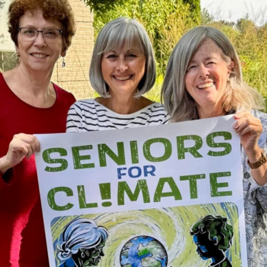 Seniors at an event in Niagara are pictured in a photo published to the Seniors for Climate Instagram.