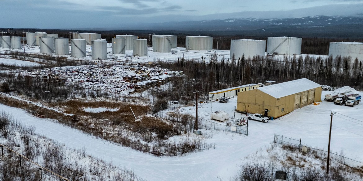 Part of Imperial Oil's Norman Wells facility. Andrew Goodwin/Cabin Radio