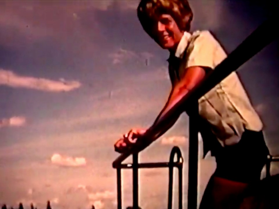 Claire Molson in a still from the video.