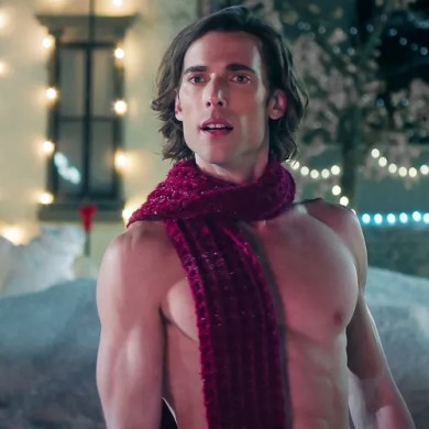 Dustin Milligan in Hot Frosty. Photo: Netflix