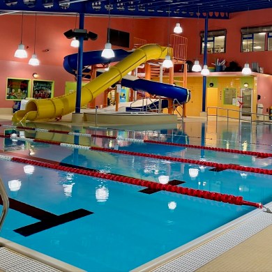 Fort Smith's swimming pool is seen in a photo posted to Facebook by town recreation staff.