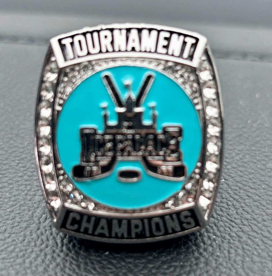 A championship ring given out to the tournament winners. Photo submitted by Melissa Johns