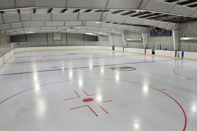 Fort McPherson's arena is seen in a photo supplied by the hamlet.