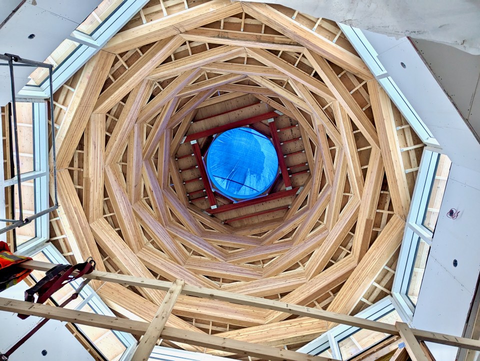 The new Islamic Centre's dome. Photo submitted by Nazim Awan 