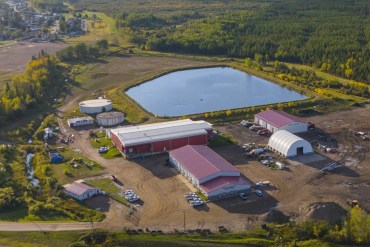 High Level's public works shop and water treatment facility. Photo: Town of High Level